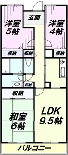 クレールメゾン【3階】の間取り