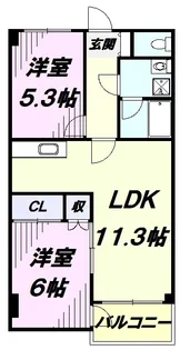 エトワールマンション【3階】の間取り