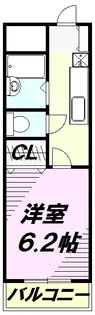 リリーベル【2階】の間取り