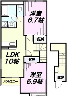 ベル・グラース【2階】の間取り