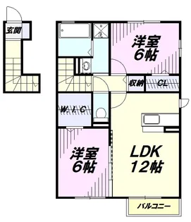 カンパーニュ【2階】の間取り