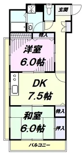 カロンルーナ【202号室】の間取り