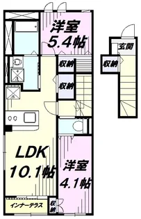 ルビアパルク【2階】の間取り