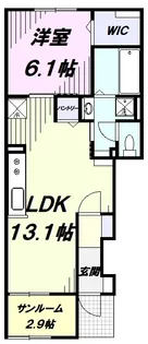 アリス・カミーノA【102号室】の間取り