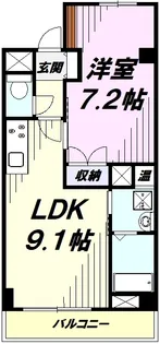エルディア【2階】の間取り