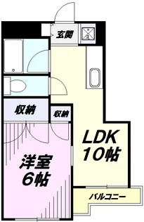 ソルジュ岩崎【205号室】の間取り