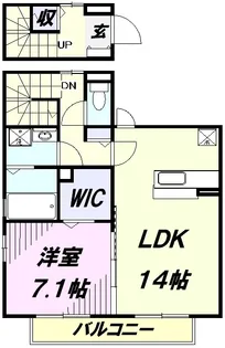 サンパティーク Ⅱ【2階】の間取り