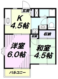パレットハウス【202号室】の間取り