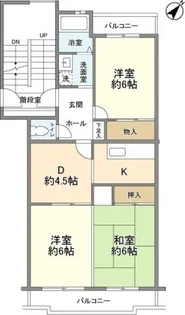 パークヒル航空公園Ⅱ【303号室】の間取り