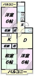 パークヒル航空公園Ⅱ【5階】の間取り