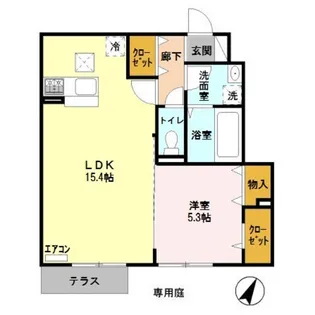 ソレアード【1階】の間取り