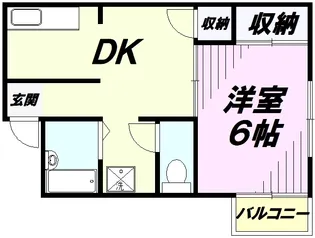 サンハイム所沢【2階】の間取り