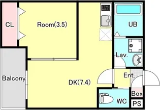 ジーメゾン狭山中央【2階】の間取り