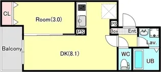 ジーメゾン狭山中央【303号室】の間取り