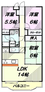 キャッスル北の台【2階】の間取り