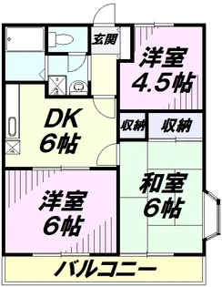 サンライフ小手指C【1階】の間取り