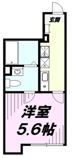 ヴァンガードハイツ東村山【1階】の間取り