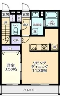 アイリス東所沢【1階】の間取り