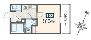 アース所沢【1階】の間取り