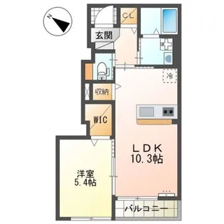 クリエイトⅢ【1階】の間取り