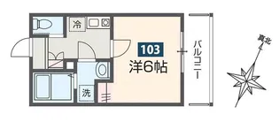 アース所沢【1階】の間取り