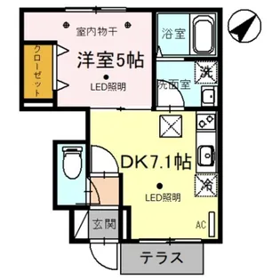 ブルーデイジー【1階】の間取り