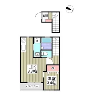 アテレーゼone 和栄【2階】の間取り