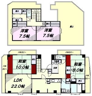 ボヌールキハラ【301号室】の間取り