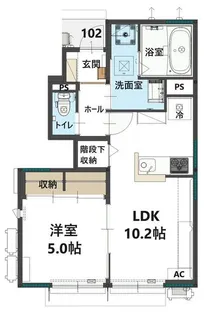 カーサオハナ 【1階】の間取り