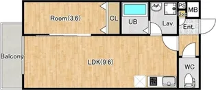 ジーメゾン川越南大塚グランディール【2階】の間取り