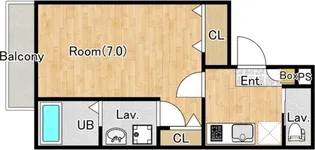 ジーメゾン狭山北入曽【102号室】の間取り