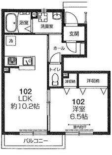 コンフォート・スクウェアC【1階】の間取り