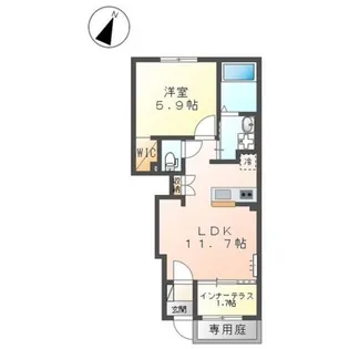 ルビアベルデ【1階】の間取り