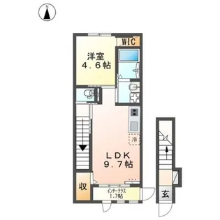 ルメイユ【202号室】の間取り