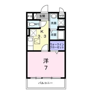 ヴィラージュ【1階】の間取り