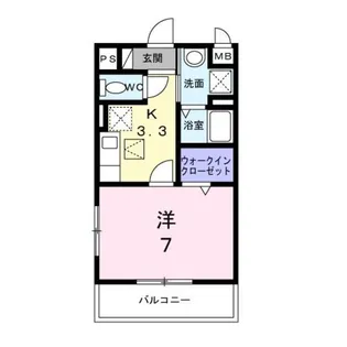 ヴィラージュ【3階】の間取り