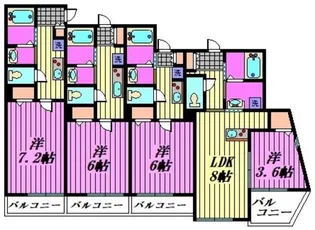 Mark Duo豊岡Ⅰ【3階】の間取り