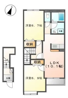 サンガーデン【2階】の間取り