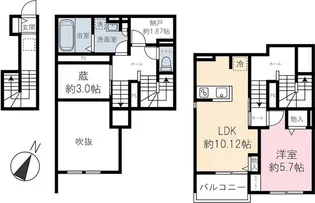 roUte residence【B号室】の間取り