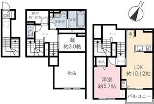 roUte residence【C号室】の間取り