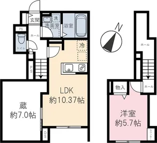 roUte residence【1階】の間取り