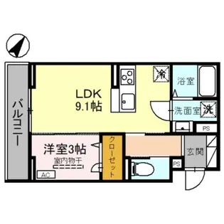 D−Sereno弥生【306号室】の間取り