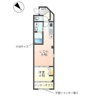 1LDKの間取り画像