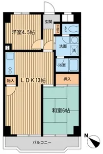 入間市駅前ビル【307号室】の間取り