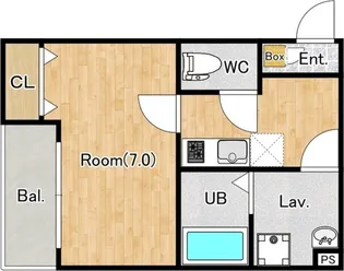 ジーメゾン狭山富士見リュミエール【1階】の間取り
