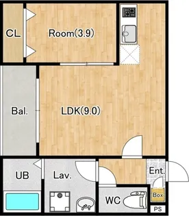 ジーメゾン狭山富士見リュミエール【1階】の間取り