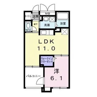 グレース【1階】の間取り