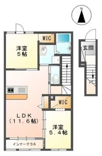 ヴァレッタⅡ【2階】の間取り