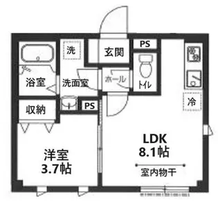 クラシア【1階】の間取り