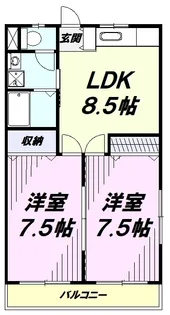 ベルフローラ【101号室】の間取り